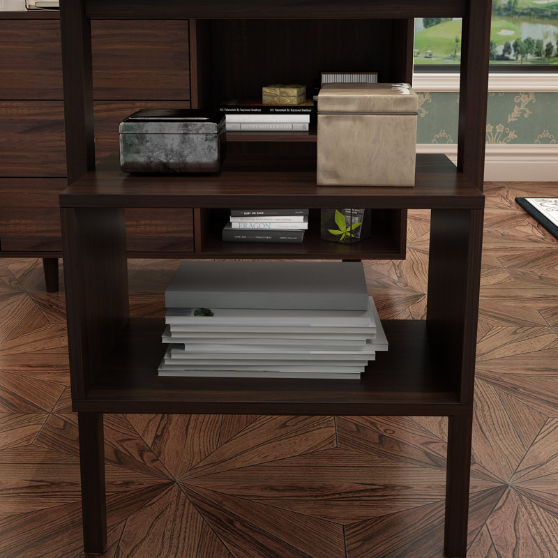 Intisaar L-Shape Desk, Brown