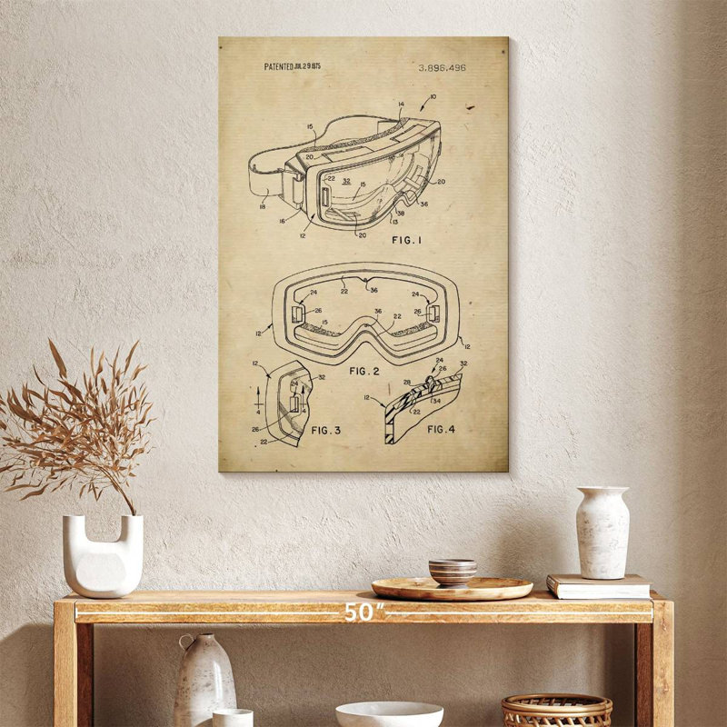 Lunettes de ski interchangeables à verres brevetés, H 39 po x l 26 po