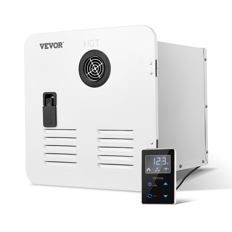 RV Tankless Water Heater 15x15 in Propane Gas 42000BTU with Controller, White