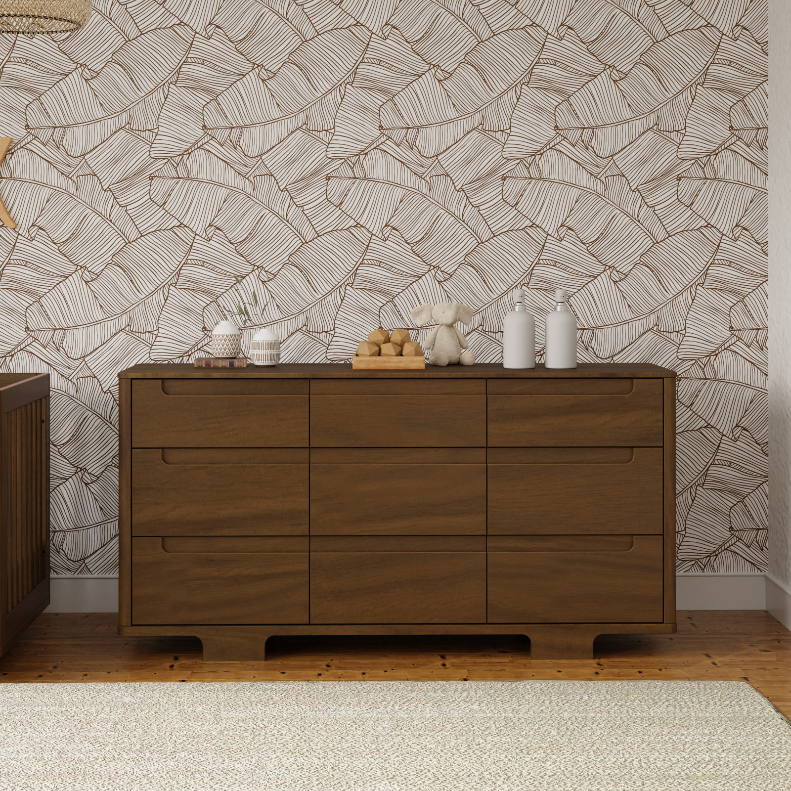 Yuzu 9-Drawer Dresser, Natural Walnut