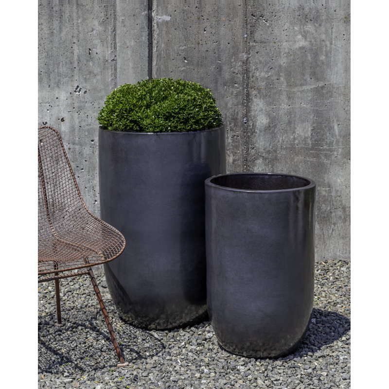 Handmade Pot Planter, Metal Gray