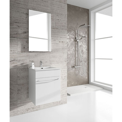 16'' Single Bathroom Vanity with Ceramic Top