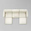 Canapé modulaire en lin 5 pièces 115,7 po Libbna Italian Design-111700908