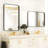 Sleek Rectangular Wall Mirror With Aluminum Frame - Versatile & Modern-1424261021