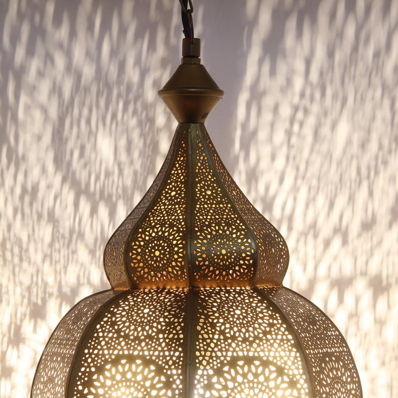 Pendant light 1-light Edgardo, Gold