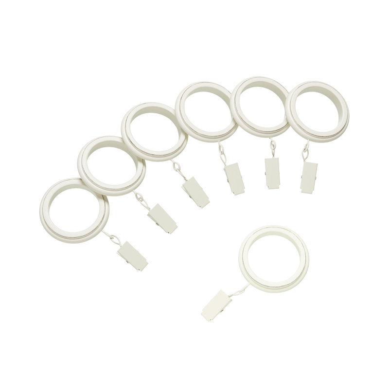 Mode Farmhouse Collection 1 1/8 in Diameter Curtain Rod Set with Cottage Square Finials and Steel Wall Mounted Adjustable Rod