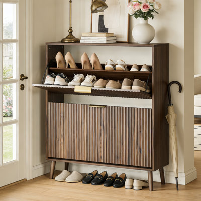 16 Pair Shoe Storage Cabinet