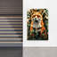 Art mural abstrait renard contemporain-129477450