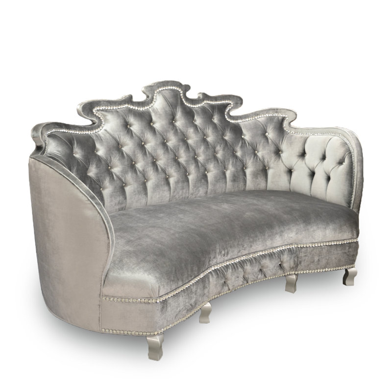 Alexander Velvet Sofa, Slate Velvet