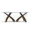Entwine - Rectangular 48IN x 84IN Macchia Vecchia Stone Top Table - Natural Walnut Finish-1390716544-1390716551