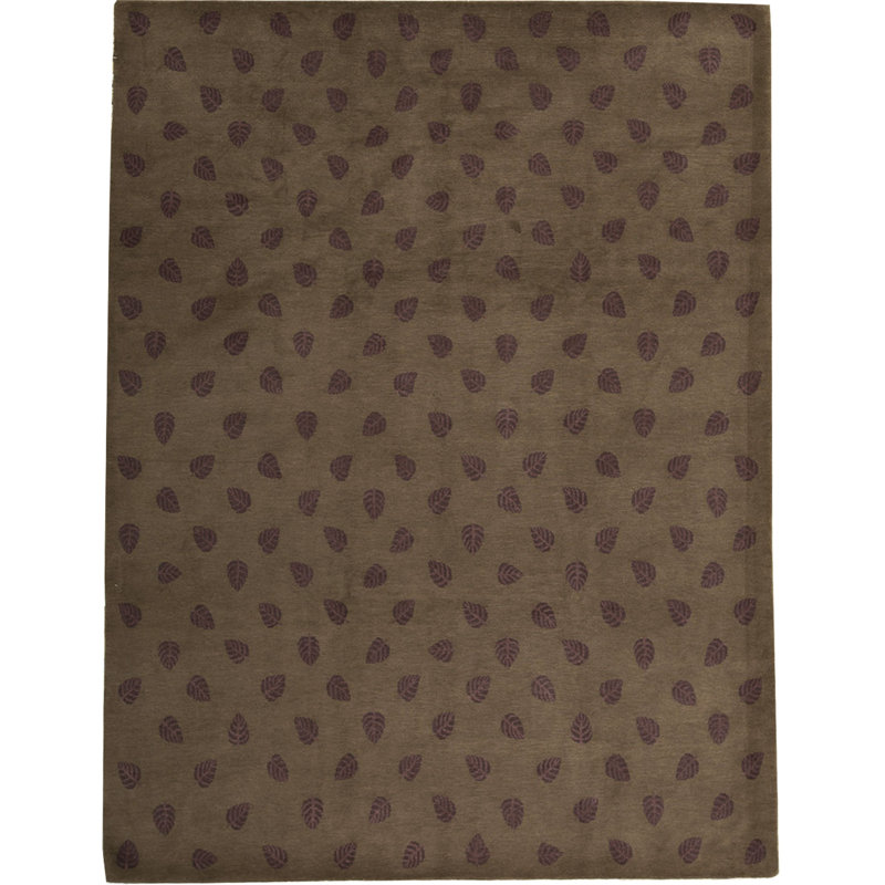 Tapis brun de haute qualité noué à la main