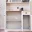 Armoire de cuisine blanche, 71 po avec tablettes de rangement réglables, 6 portes, 1 tiroir, rangement pour pâtes autoportant, porte et tiroir-1155778376