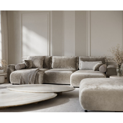 Six-seater panoramic sofa