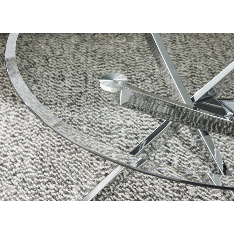 Table basse ronde Tierra, Chrome