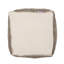 Pouf carré taupe et doré fait à la main, servant de coussin de sol ou de coussin, dimensions de 16 po, capacité de 200 lb, élément décoratif, rembourrage de perles fait à la main, idéal pour être utilisé taille de 16 po x 16 po x 16 po, limite de poids,
