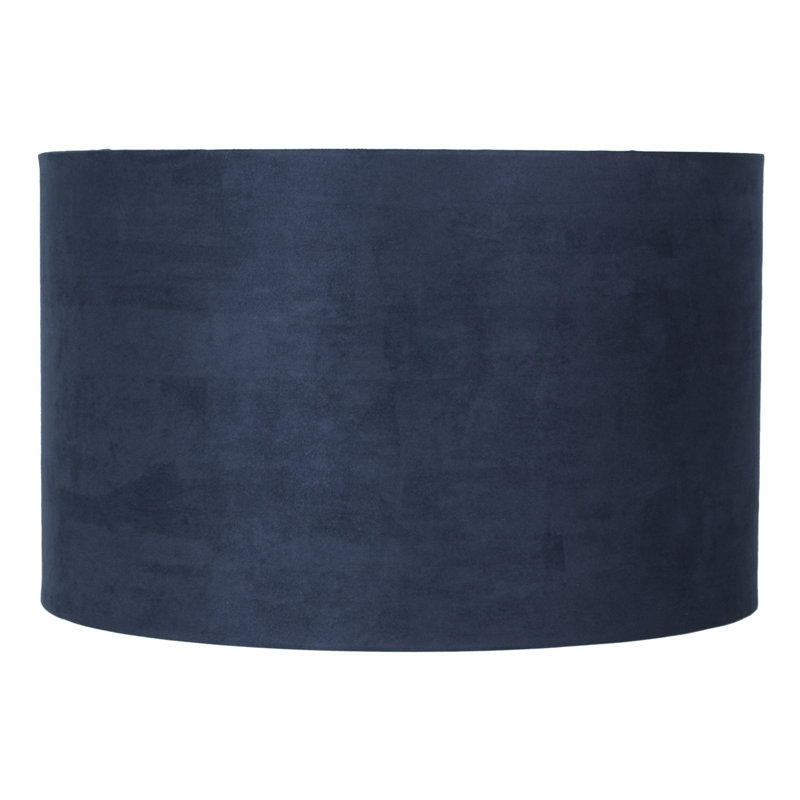 Abat-jour tambour en faux cuir Ganya Classic, H 10 po x l 16 po x P 16 po