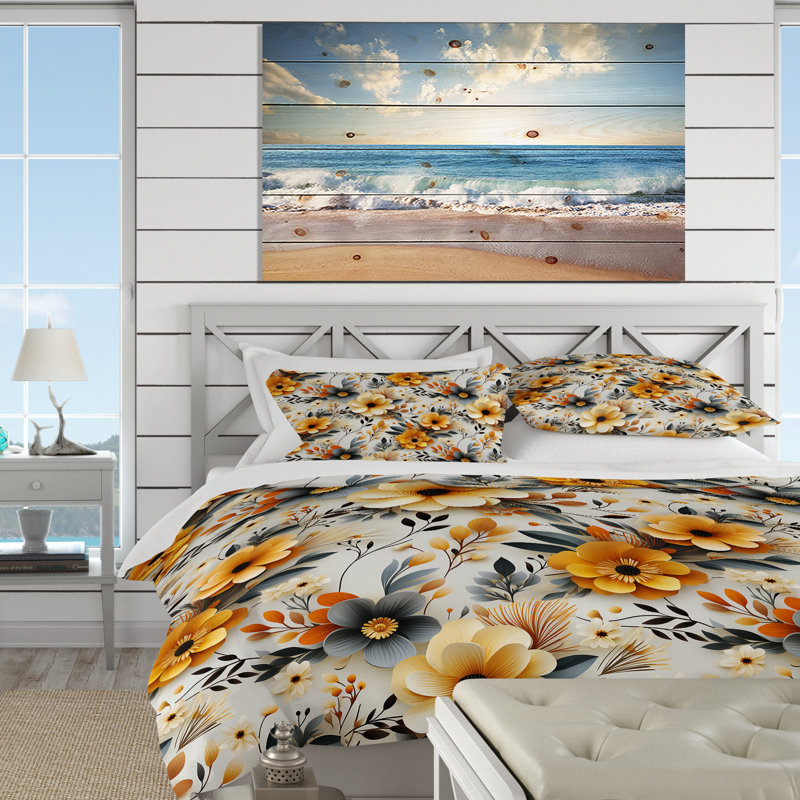 Ensemble de housse de couette Gray, Housse de couette simple + 1 taie décorative stan