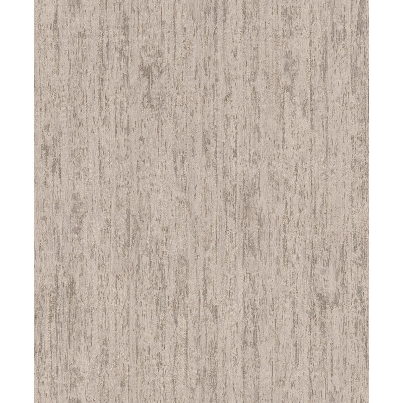 Woods and Wicker Collection Metallic Tree Bark Effect Wallpaper Roll, Gray
