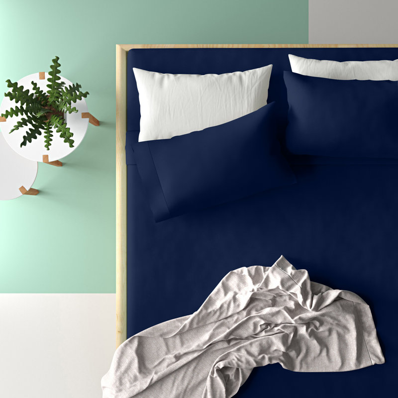 Israella Cotton Blend Fitted Sheet, Ivory, Double (4'6)
