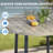 Metal Outdoor Table, Round Table For 4 With Umbrella Hole, Patio Table With Modern Minimalist Design-590712524-573645274