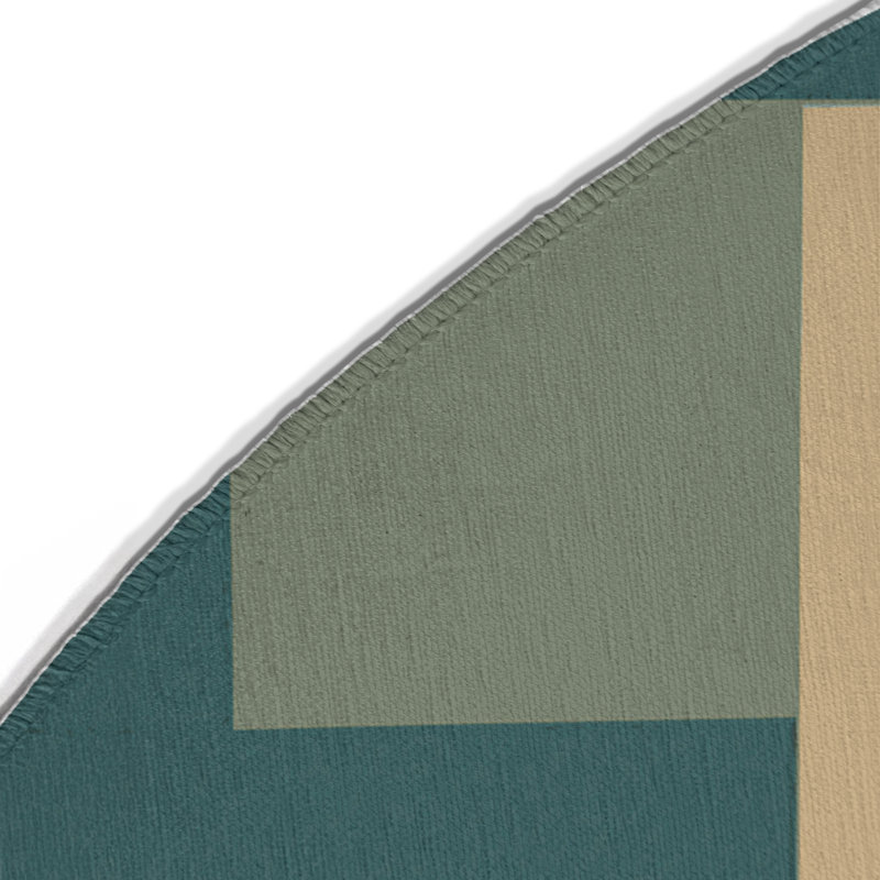 Mosaic Mosaic Indoor And Outdoor Area Rug, Round 5'