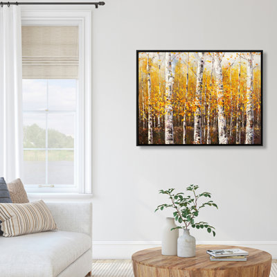 Birches By Sunny Day Print On Canvas