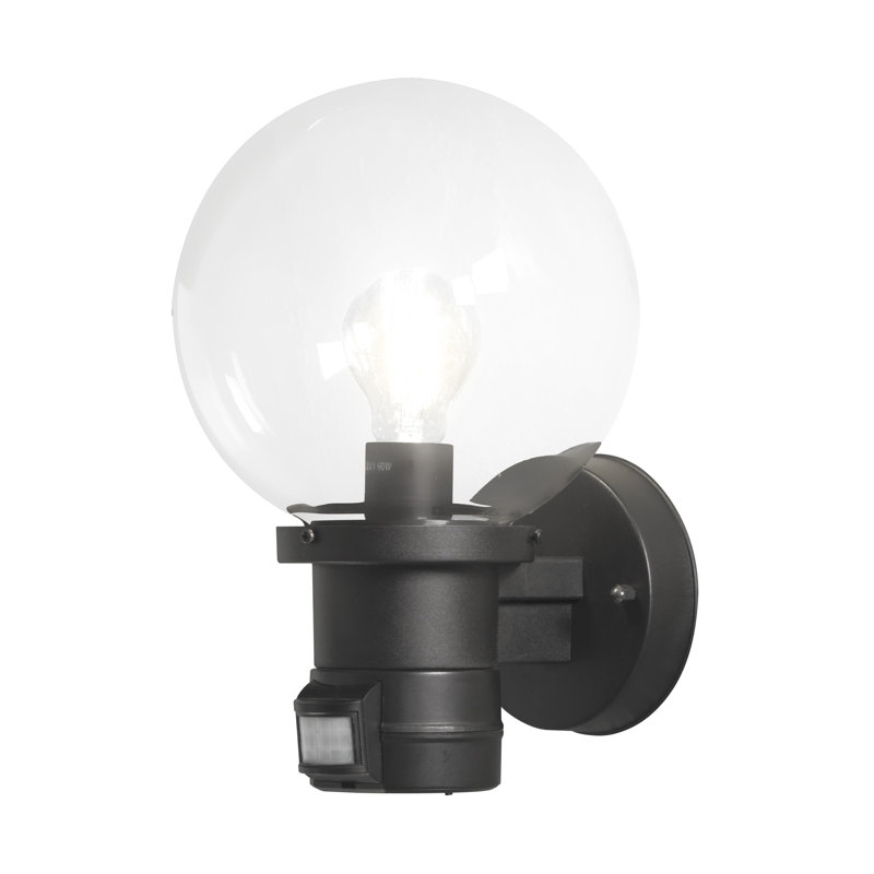 Nemi Outdoor Armed Sconce, Matt Black
