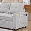 Canapé inclinable de 78,75 po, canapé-lit escamotable avec ports de chargement USB et Tape-C, canapé modulaire en forme de L avec rangement inclinable et rangement avec accoudoirs, canapé de salon confortable-1594846594