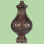 Embout classique en métal moulé rouille de 7,6 cm (3 po) pour harpe de lampe de taille standard-831450203