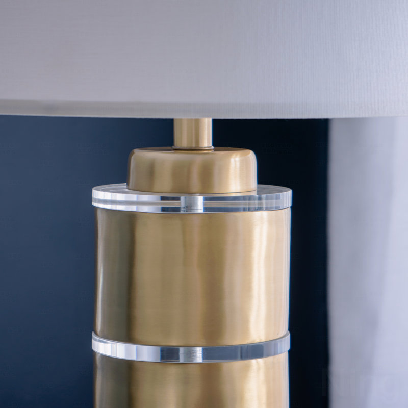 Table Lamp, With Drum Shade