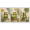 Grand ensemble de 3 reproductions d'art sur toile grenouille, impression sur toile 16 x 24 pouces