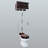 The Renovators Supply High Tank Pull Chain Toilet with Dark Oak Wooden Finish (Seat Not Included)
