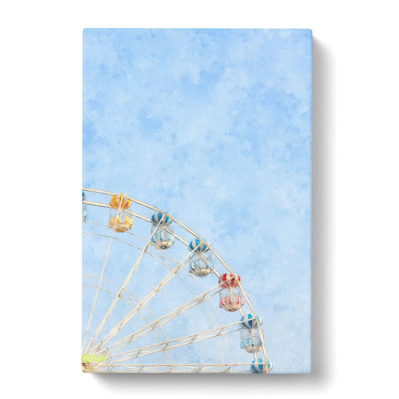 Pretty Ferris Wheel - Wrapped Canvas Painting, 76cm H x 50cm W x 3cm D