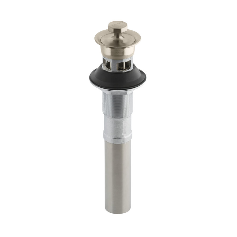 Whitehaven Bathroom sink drain with overflow, Vibrant Brushed Bronze, With Overflow