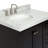 Ariel Cambridge 36 In. Right Offset Vanity With 2 In. Carrara Marble Countertop-105903787