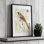 Reproduction d'art sur toile, "Beardy Tit" par Deborah Revell