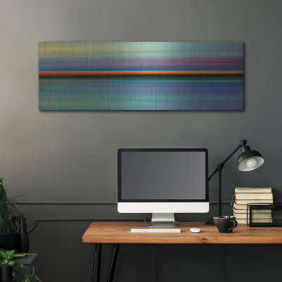 Ivy Bronx «Red Line Horizon» par Scott Hile, art mural en métal