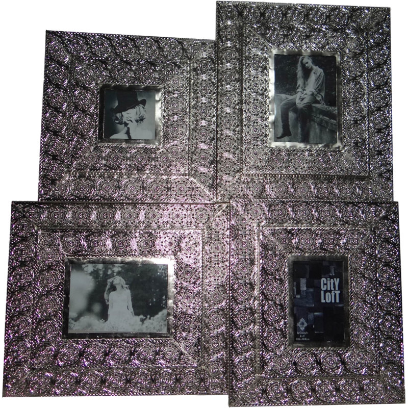 Genoa Purple and Silver Collage Picture Frame