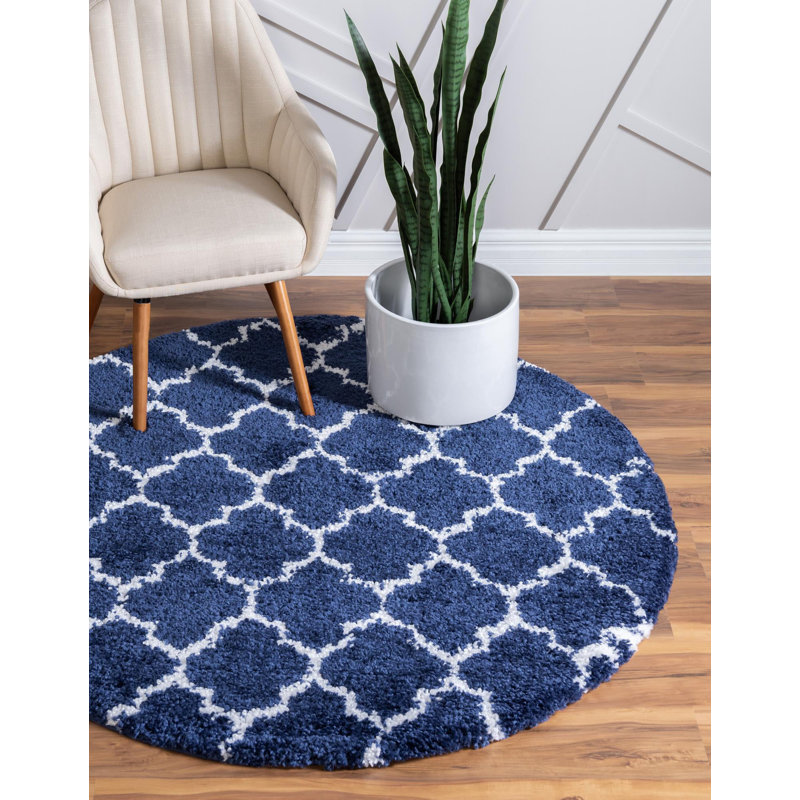 Burkart Shag Area Rug, Round 152cm