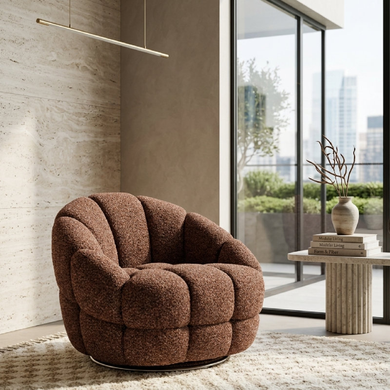 Fauteuil d'appoint Tina, Rouge