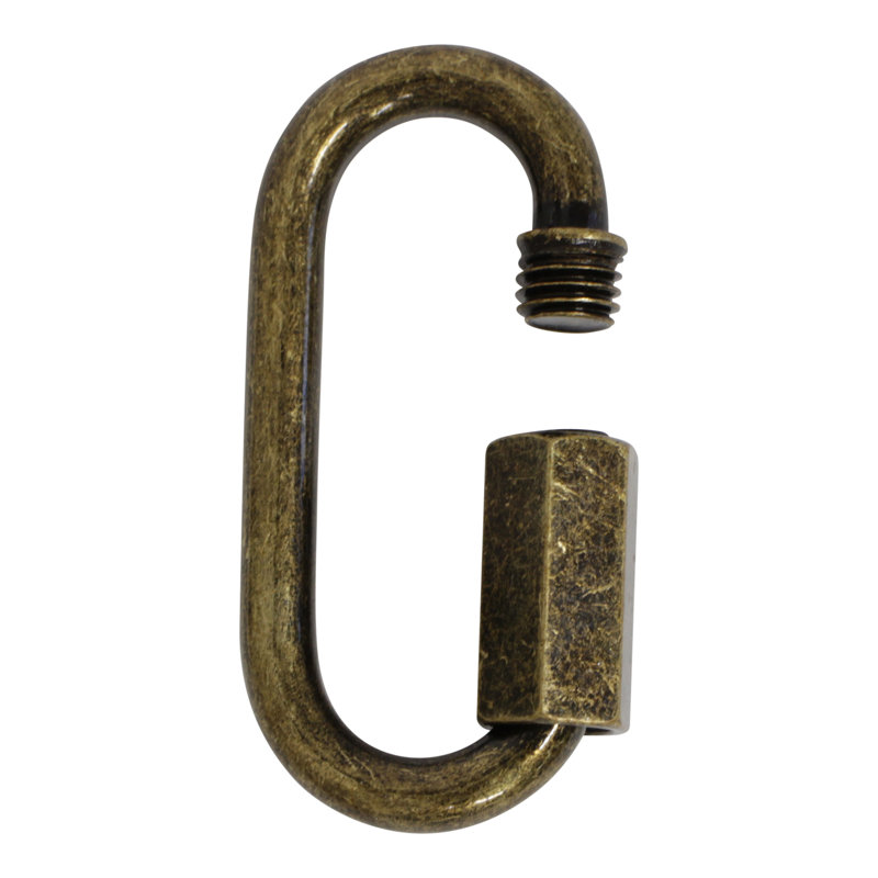 Verrouillage à vis fileté (2 pièces), Bronze, H 1,93 po x l 0,91 po x P 0,2 po