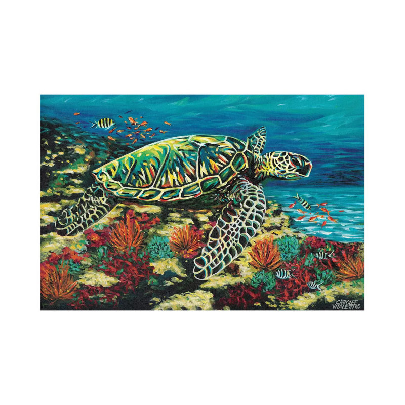 Deep Sea Swimming II by Carolee Vitaletti - Wrapped Canvas Panoramic Gallery-Wrapped Canvas Giclée