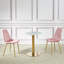 Carrington Round Metal Base Dining Table-1886317216