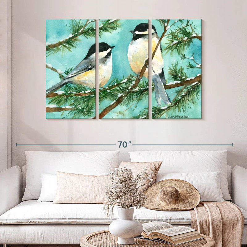 Chickadee Chat, 32" H x 50" W