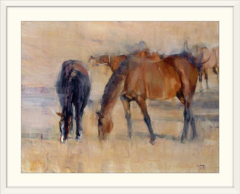 « kentucky matin i » valtcho tonov, reproduction d’art, H 35 po x l 44 po x P 1 po, Cadre blanc
