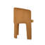 Fauteuil Camilla en velours cognac