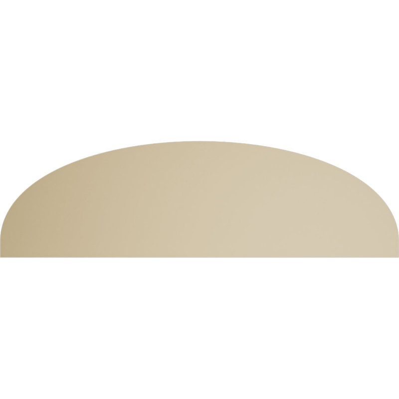 Fronton en uréthane Elliptical Signature, brun clair apprêté, 24 po x 7 po x 2 po, Aucune, 4 rayons