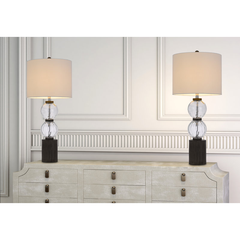 Lampe de table en verre