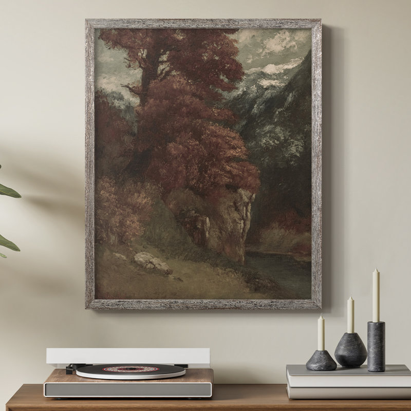 «Vintage Landscape CLXV III», reproduction encadrée - bois massif, H 11 po x l 9 po