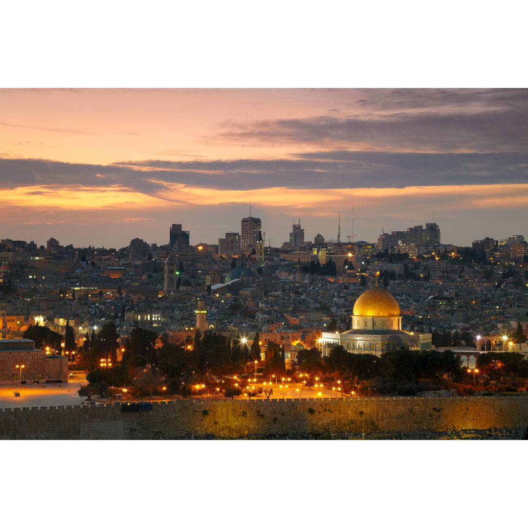 Leinwandbild View To Jerusalem Old City, Israel